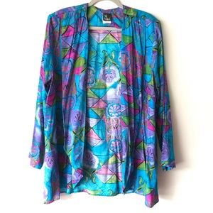 Vintage 80’s/90’s Women’s Multi Colored Open Top 16